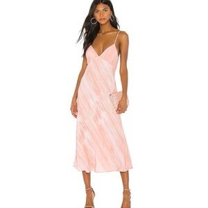 Privacy Please Bermuda Pink Tie Dye Midi Dress